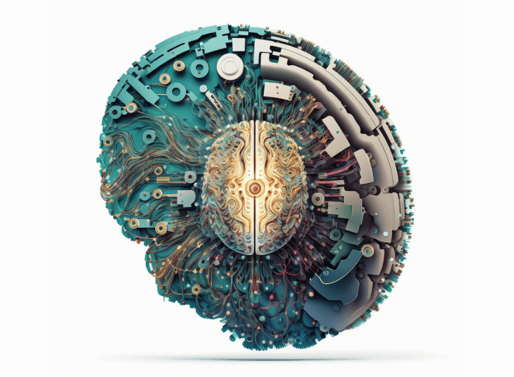 futuristic brain image