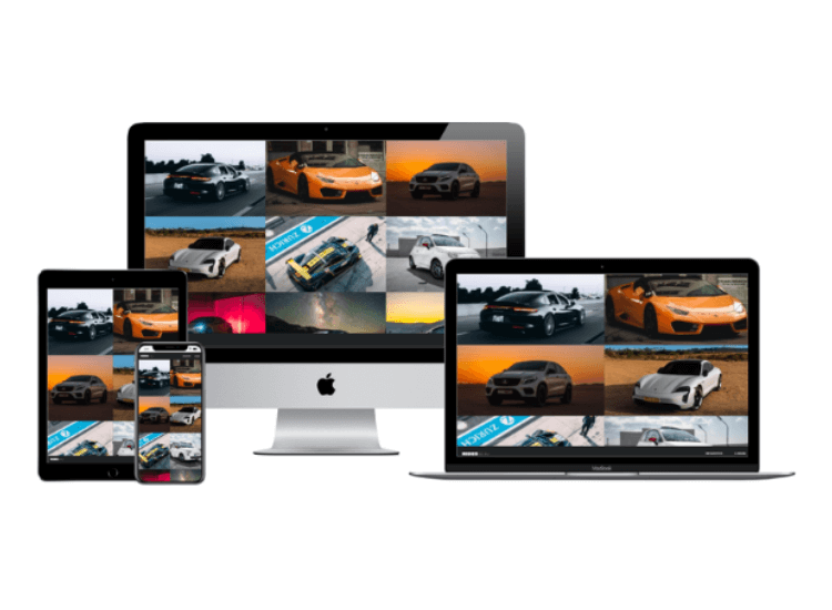 Django Cars website mockup