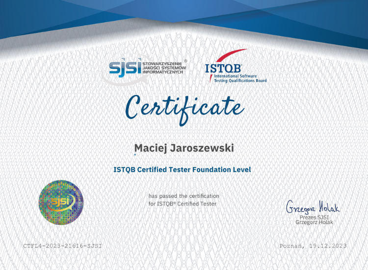 istqb ctfl certificate