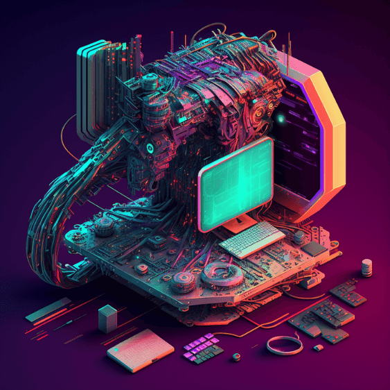 futuristic computer